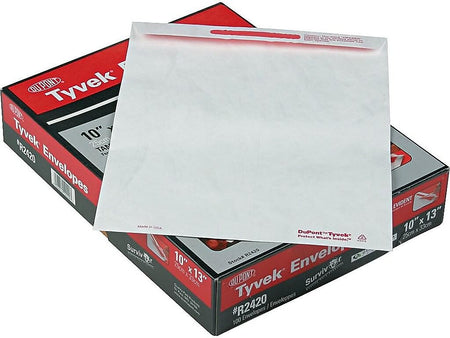 Quality Park Survivor Tyvek Self Seal Document Envelope 10" x 13", White, 100/Box