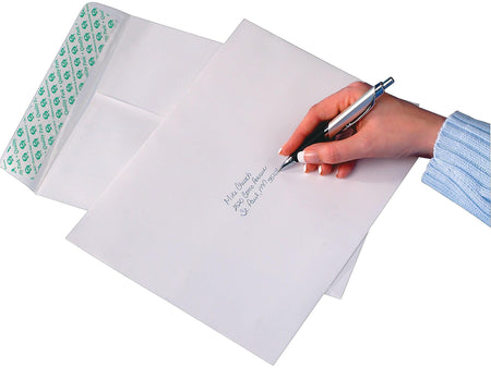 Quality Park Tech-No-Tear Redi-Strip Catalog Envelopes, 9" x 12", White, 100/Box