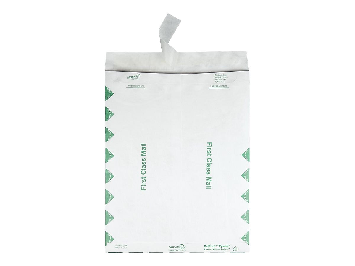 Quality Park Tyvek Survivor Self Seal Catalog Envelopes, 10