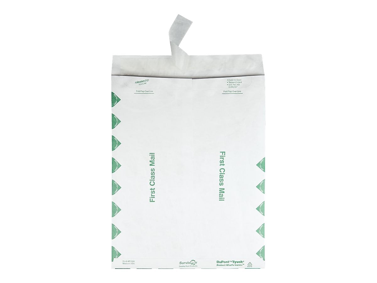 Quality Park Tyvek Survivor Self Seal Catalog Envelopes, 10