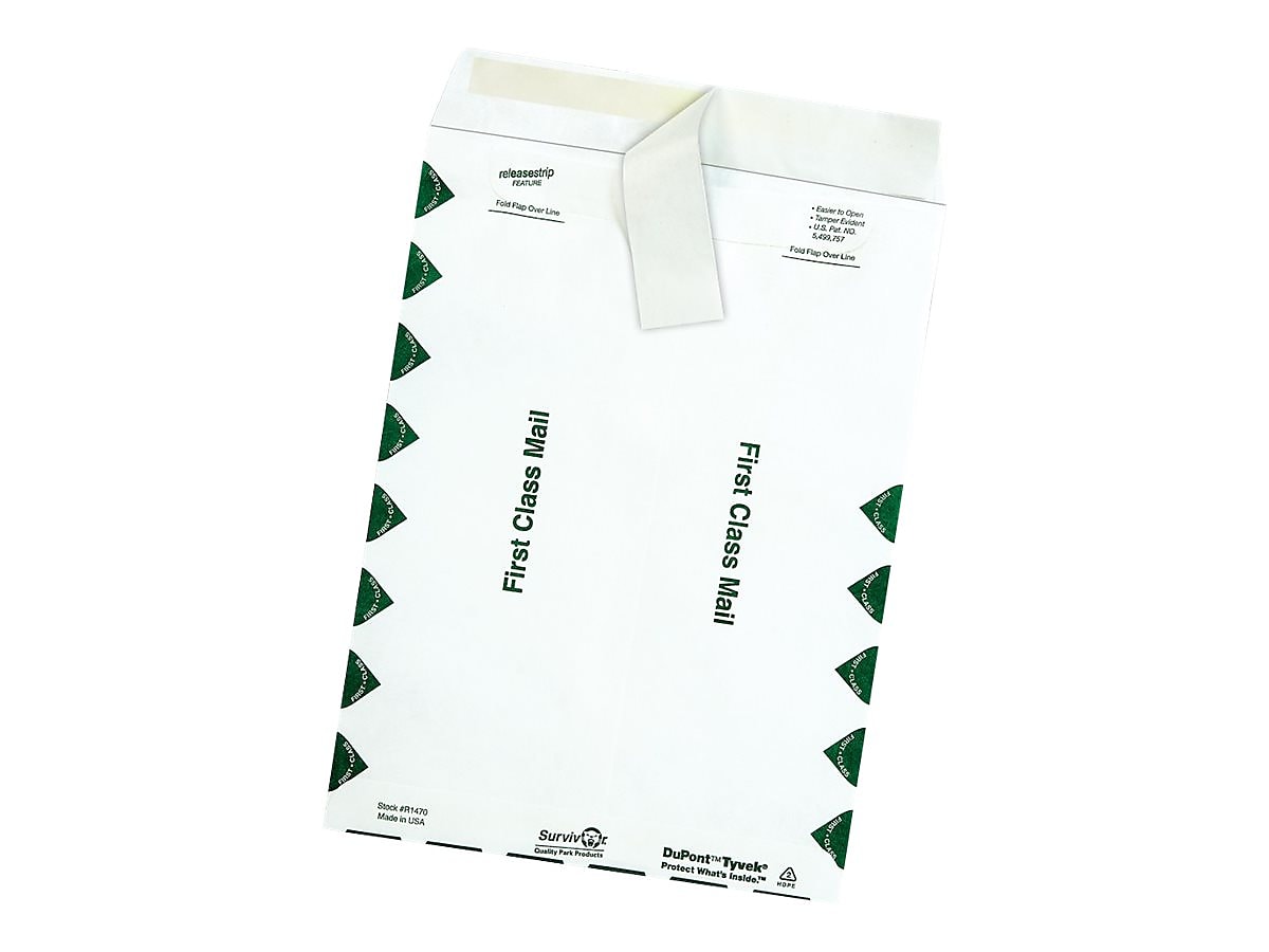 Quality Park Tyvek Survivor Self Seal Catalog Envelopes, 9