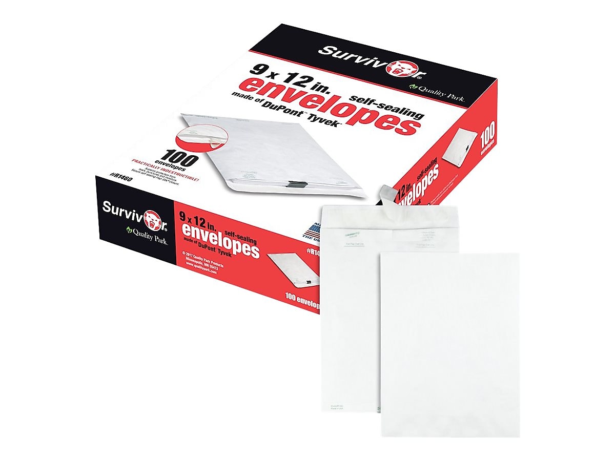 Quality Park Tyvek Survivor Self Seal Catalog Envelopes, 9