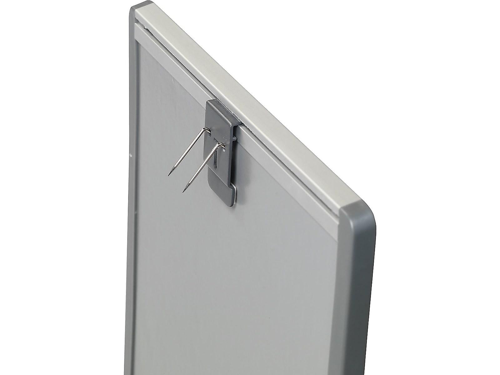 Quartet Arc Cubicle Painted Steel Dry-Erase Whiteboard, Aluminum Frame, 2' x 1'