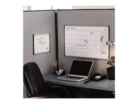 Quartet Arc Cubicle Painted Steel Dry-Erase Whiteboard, Aluminum Frame, 2' x 1'