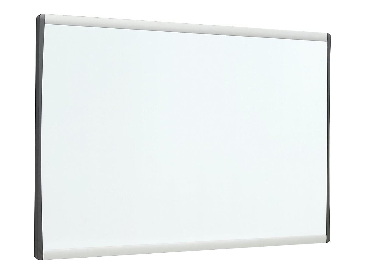 Quartet Arc Cubicle Painted Steel Dry-Erase Whiteboard, Aluminum Frame, 2.5' x 1.5'