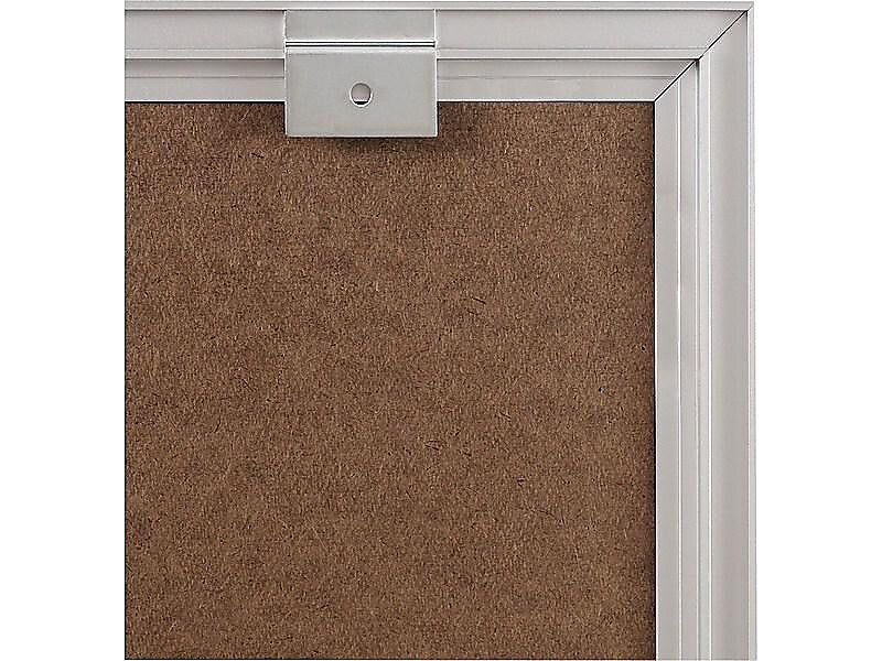 Quartet Classic Cork Bulletin Board, Aluminum Frame, 4'H x 8'W