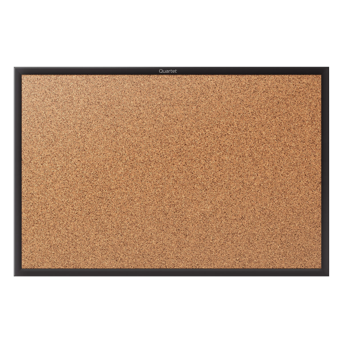 Quartet Classic Cork Bulletin Board, Black Frame, 3' x 2'