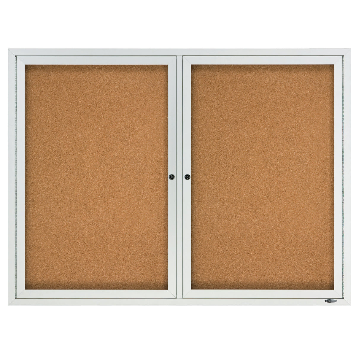 Quartet Cork Enclosed Board, Aluminum Frame, 3'H x 4'W