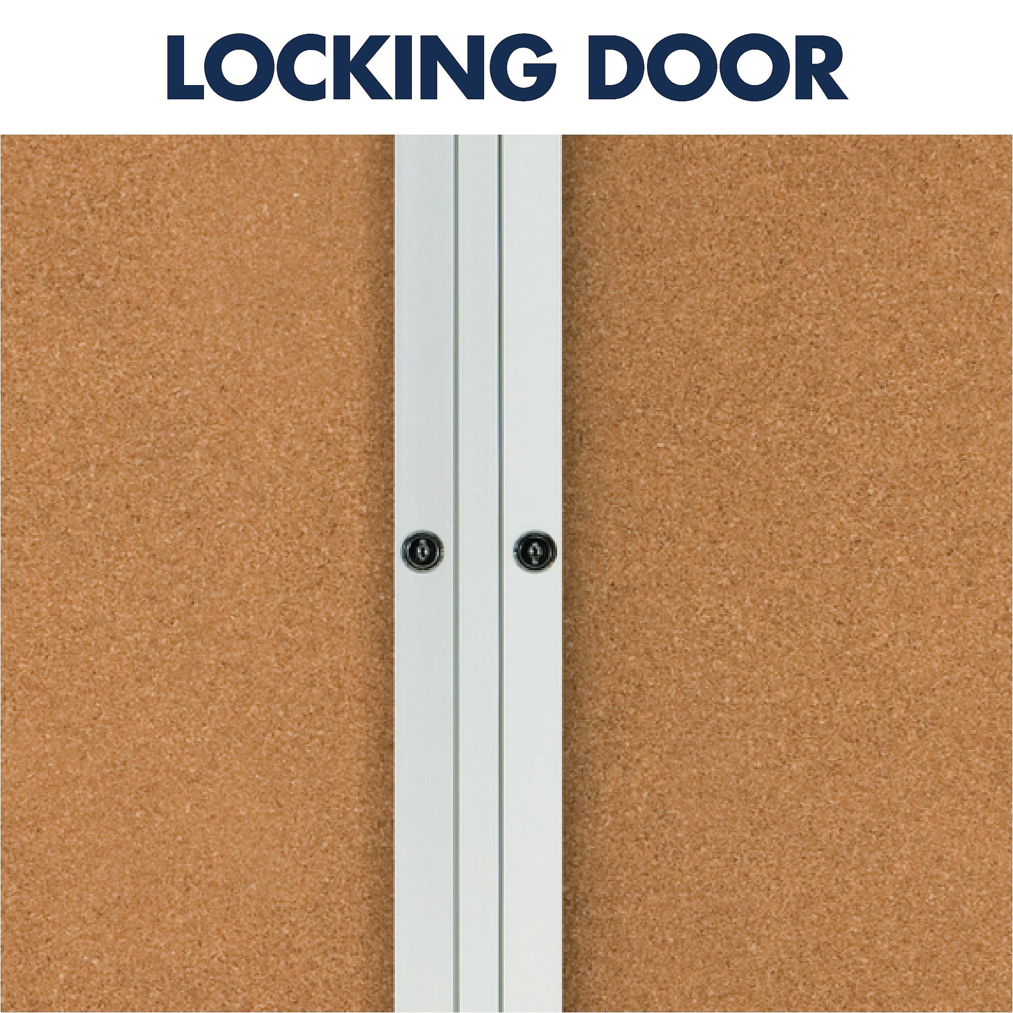 Quartet Cork Enclosed Board, Aluminum Frame, 3'H x 4'W