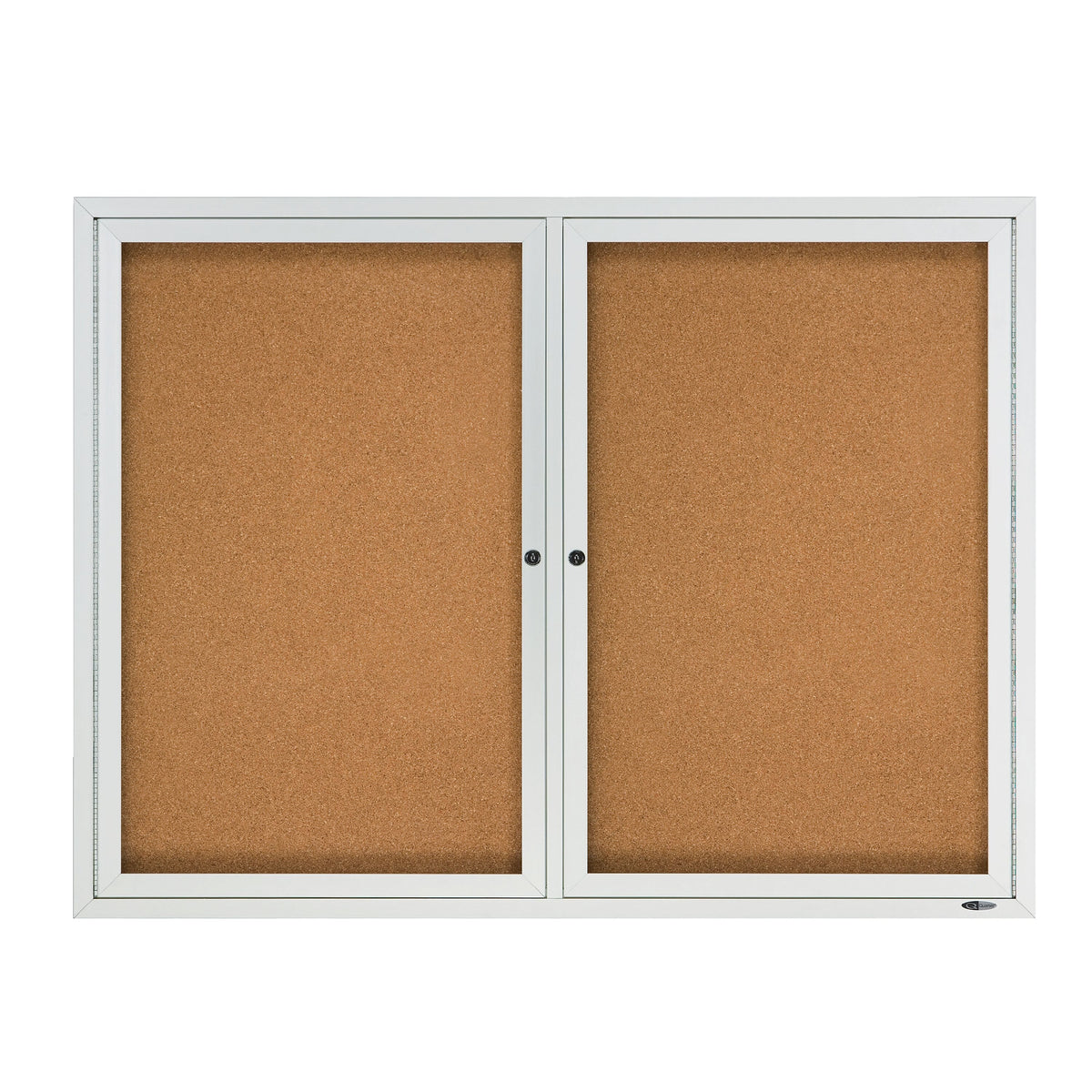 Quartet Cork Enclosed Board, Aluminum Frame, 3'H x 4'W