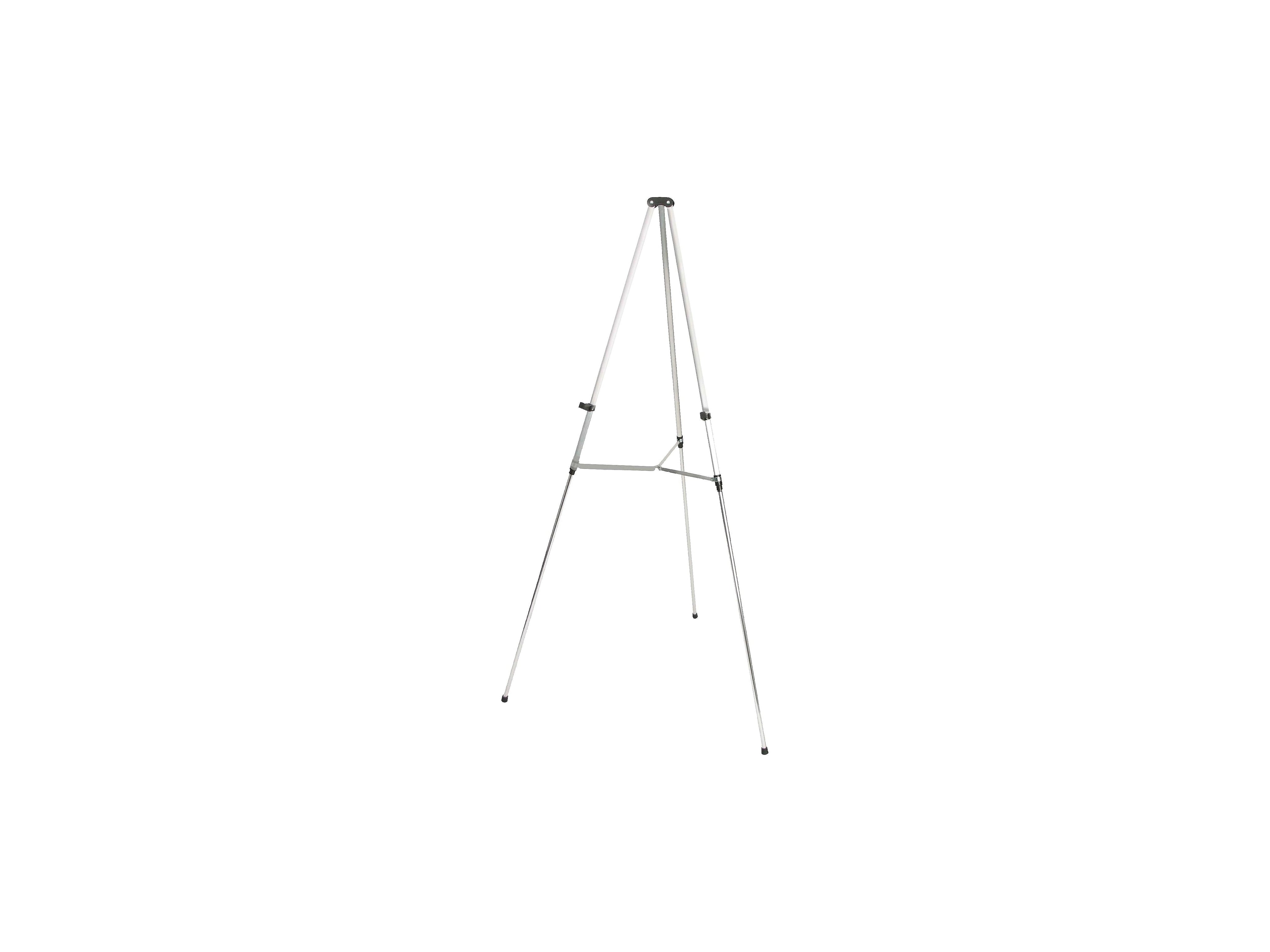 Quartet Display Easel, 66", Silver Aluminum