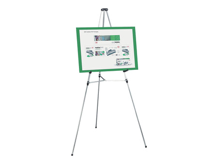 Quartet Display Easel, 66", Silver Aluminum