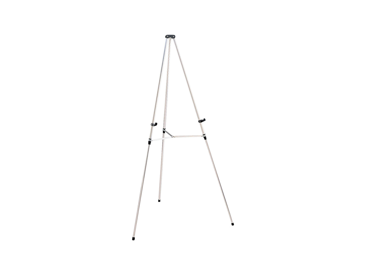 Quartet Display Easel, 66", Silver Aluminum