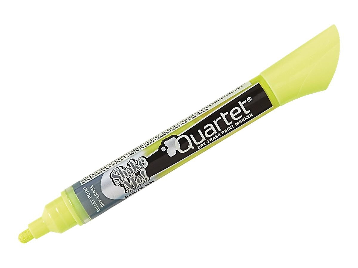 Quartet Dry Erase Markers, Bullet Tip, Assorted Neon, 4/Pack