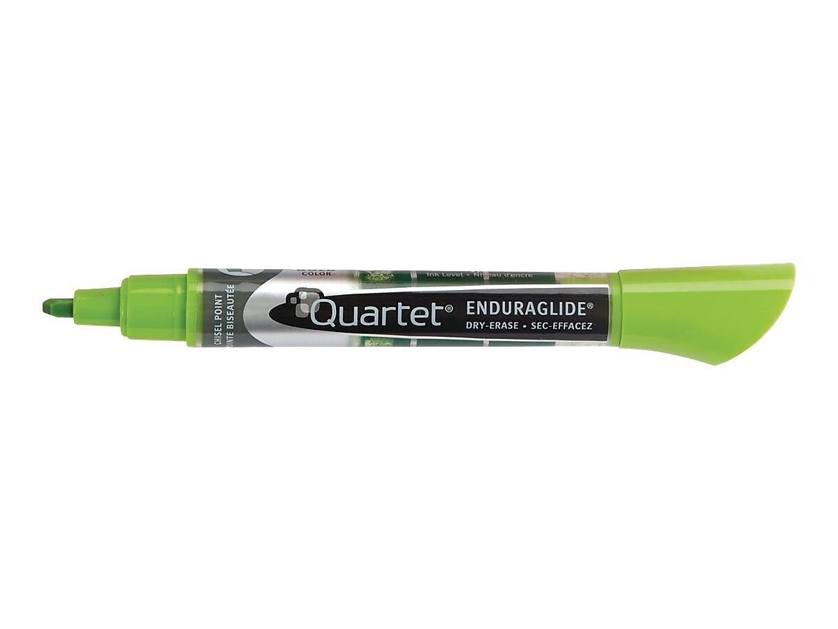 Quartet EnduraGlide Dry Erase Markers, Chisel Tip, Assorted, 12/Pack