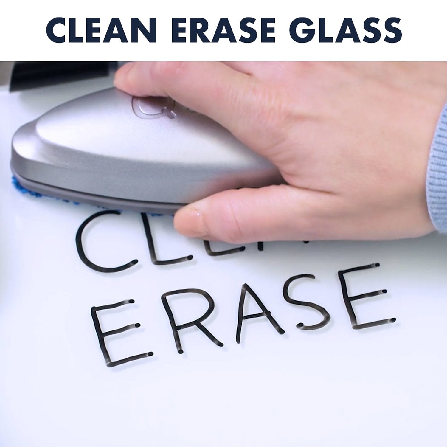 Quartet® Glass Dry-Erase Desktop Easel, White Surface, Frameless, 9