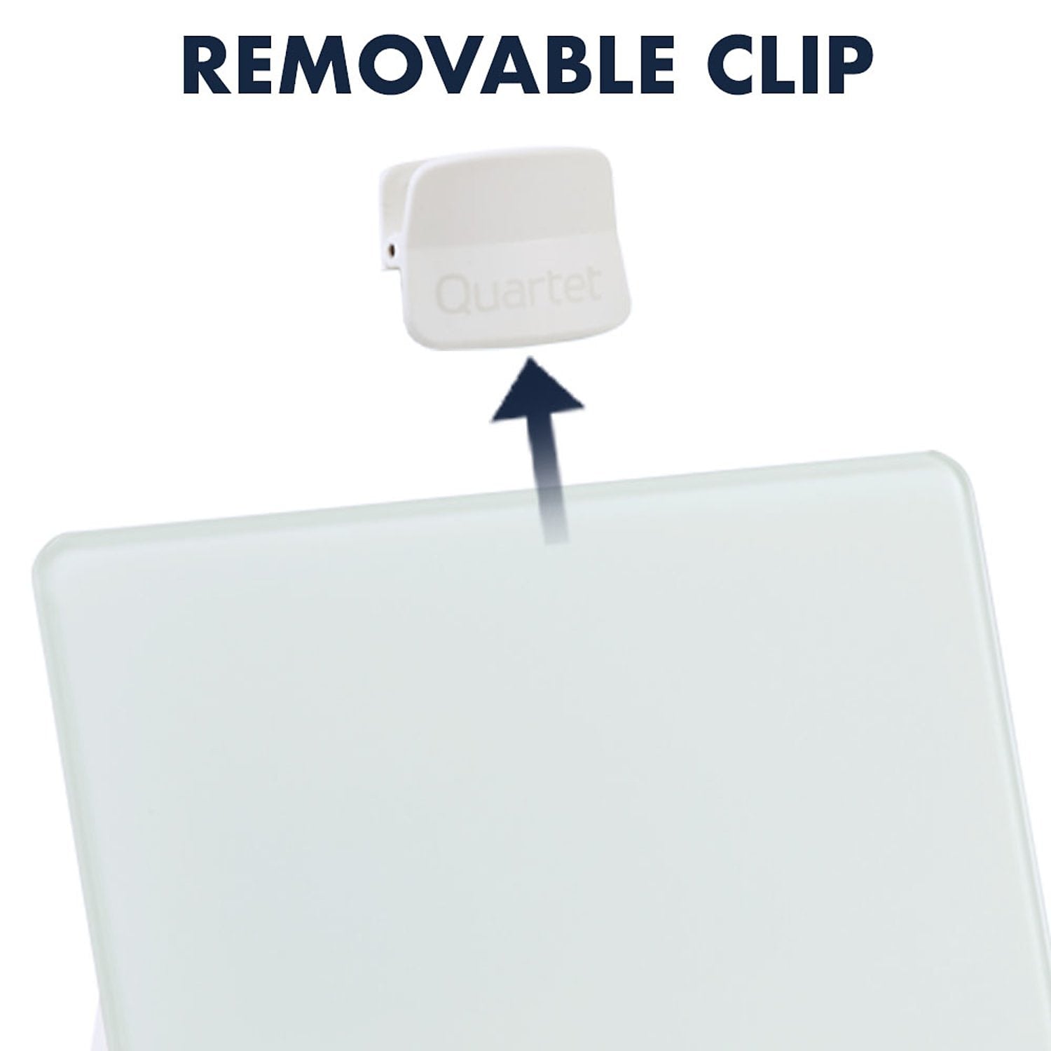 Quartet® Glass Dry-Erase Desktop Easel, White Surface, Frameless, 9