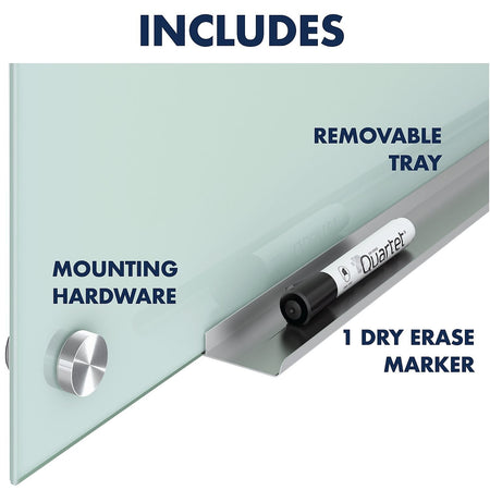 Quartet Infinity Glass Dry-Erase Whiteboard, 6' x 4'