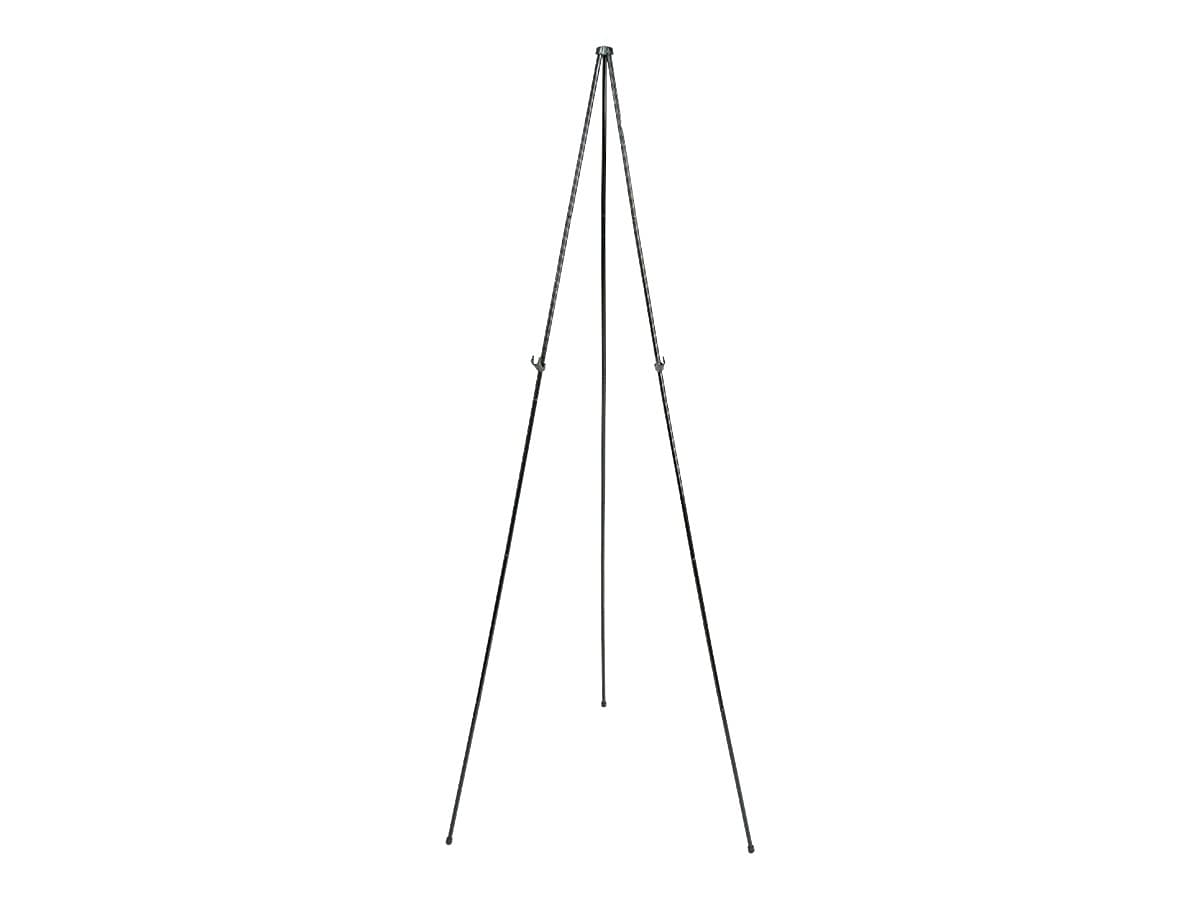 Quartet Instant Easel Display Easel, 63", Black Aluminum