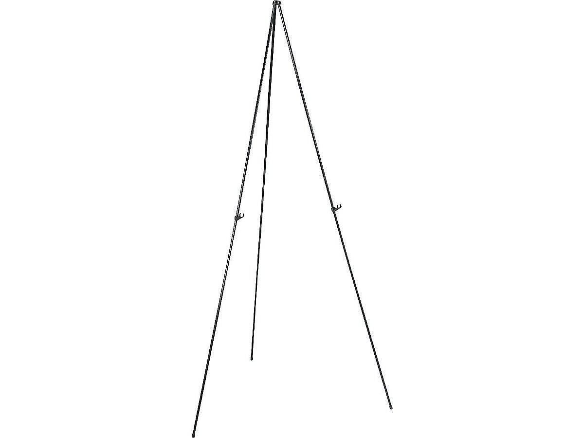 Quartet Instant Easel Display Easel, 63", Black Aluminum