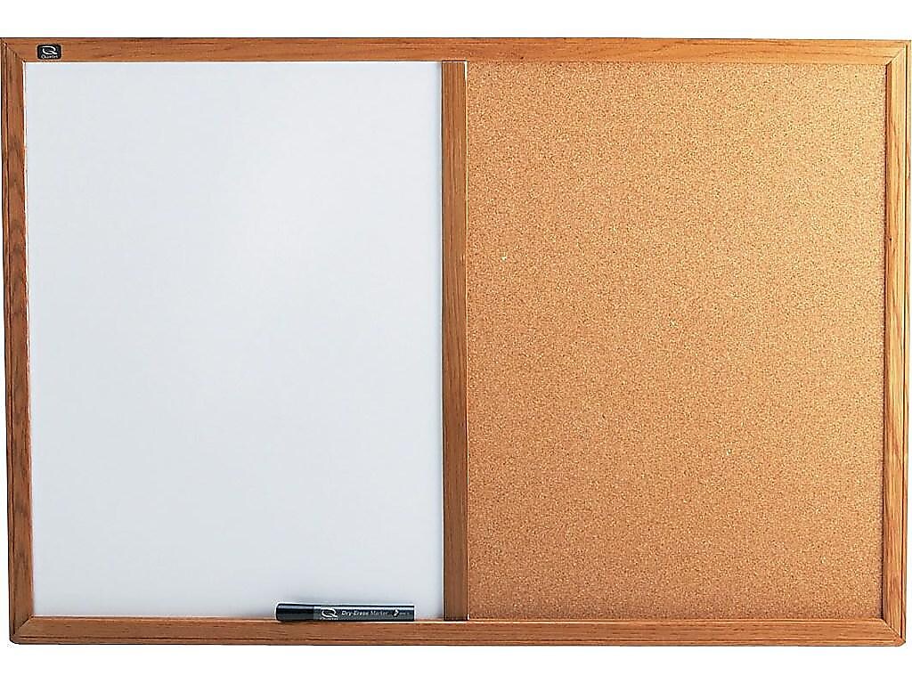 Quartet Standard Cork & Dry Erase Whiteboard, 3' x 2'