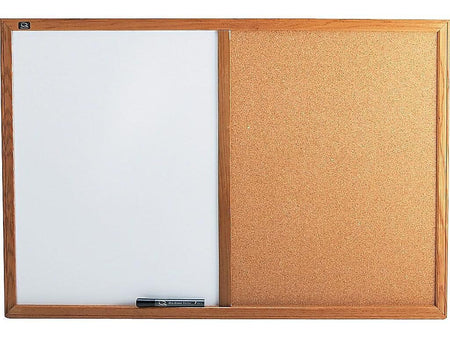 Quartet Standard Cork & Dry Erase Whiteboard, 3' x 2'