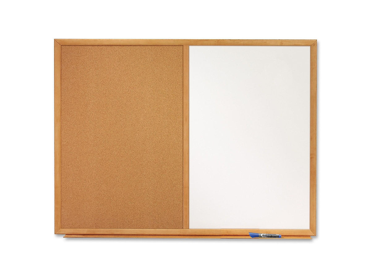 Quartet Standard Cork & Dry Erase Whiteboard, 4' x 3'