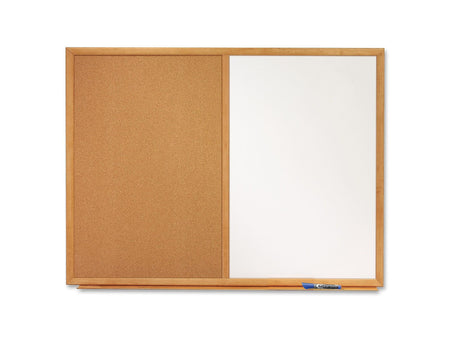 Quartet Standard Cork & Dry Erase Whiteboard, 4' x 3'