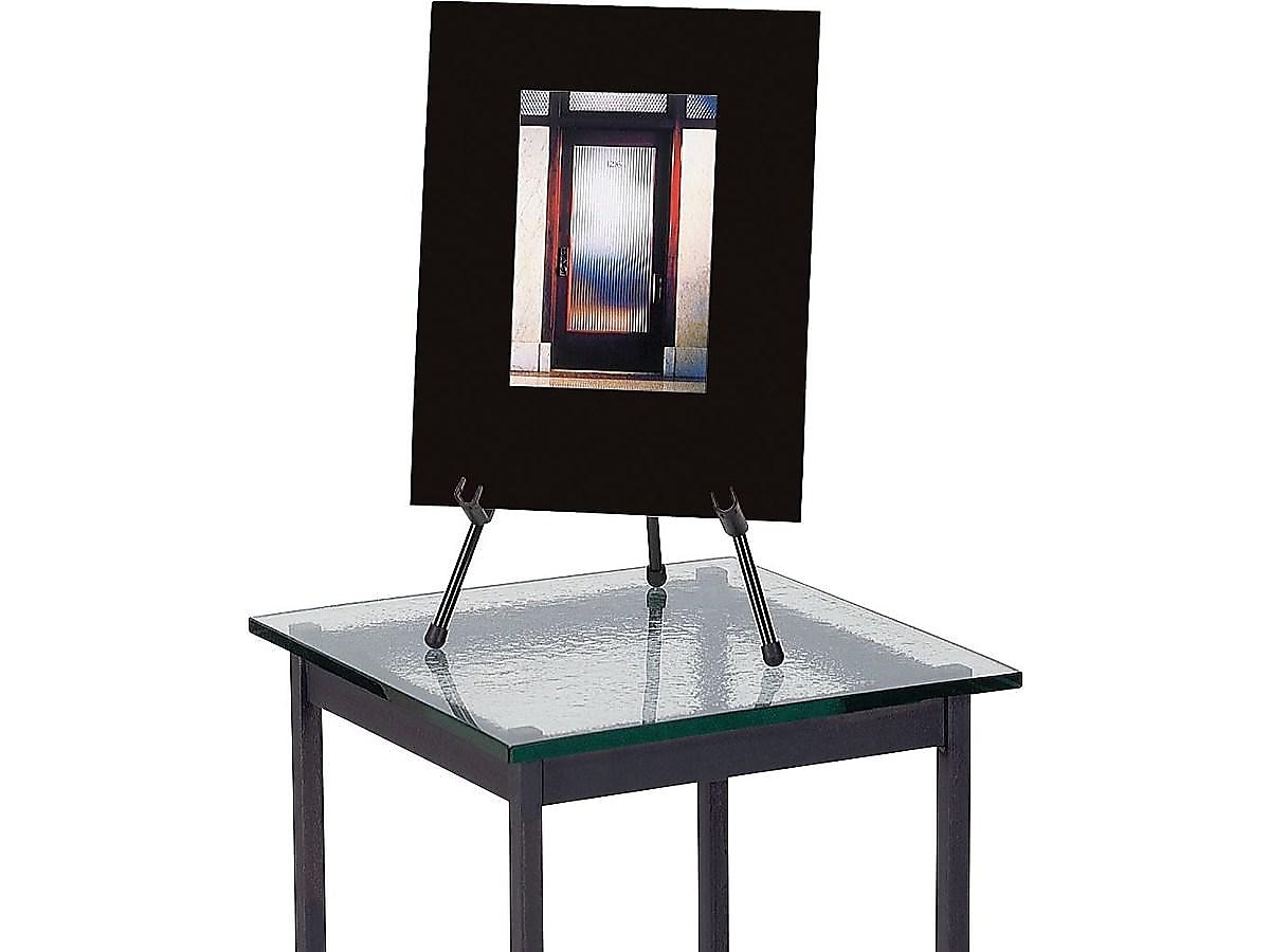 Quartet Tabletop Instant Display Easel, 14", Black Steel