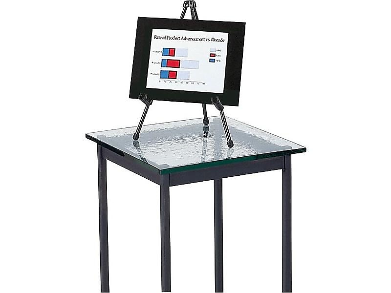 Quartet Tabletop Instant Display Easel, 14", Black Steel