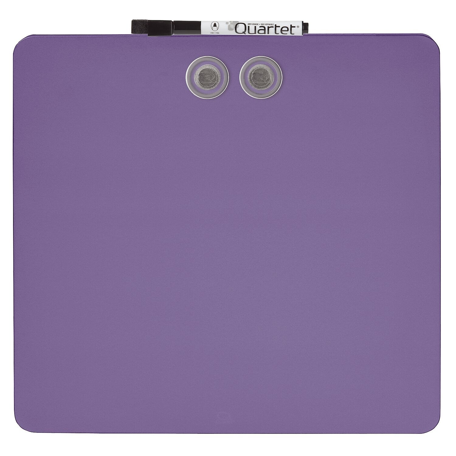 Quartet Tin Dry-Erase Board, 1' x 1', Assorted Colors