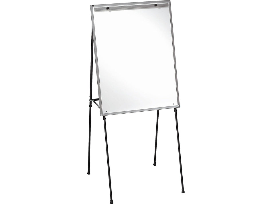 Quartet Total Erase Flip Chart Easel, 70", Black Steel