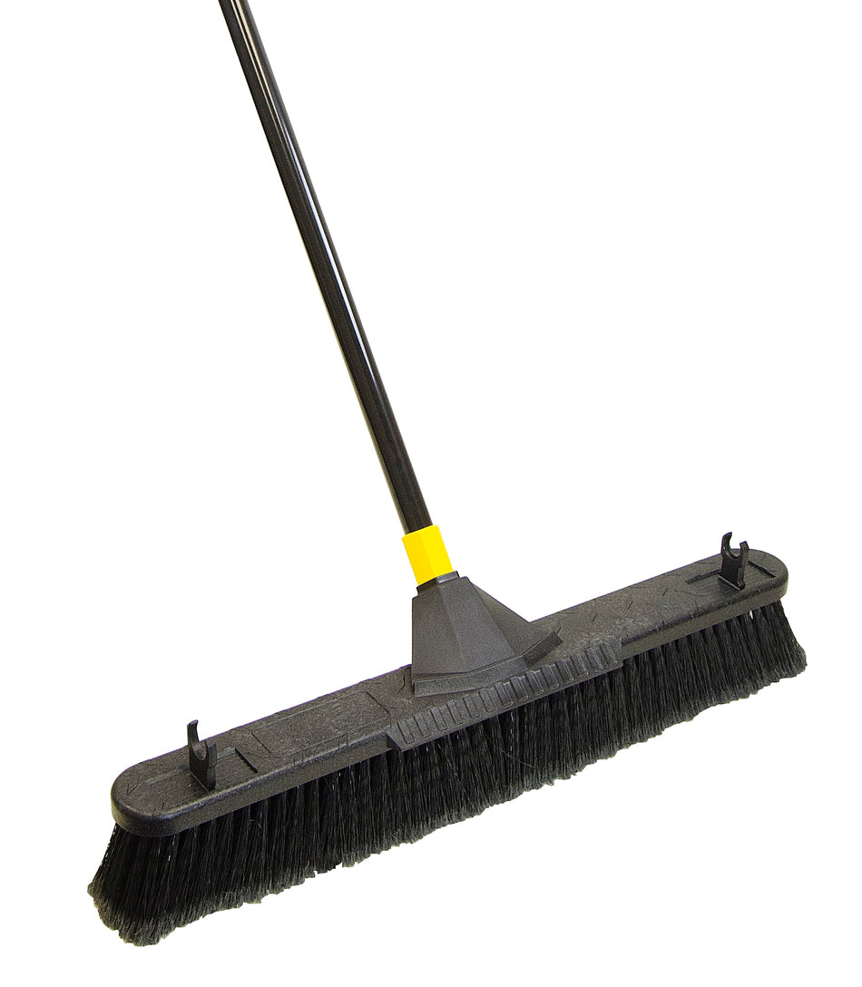 Quickie Bulldozer 24" Smooth Surface Pushbroom with Scraper