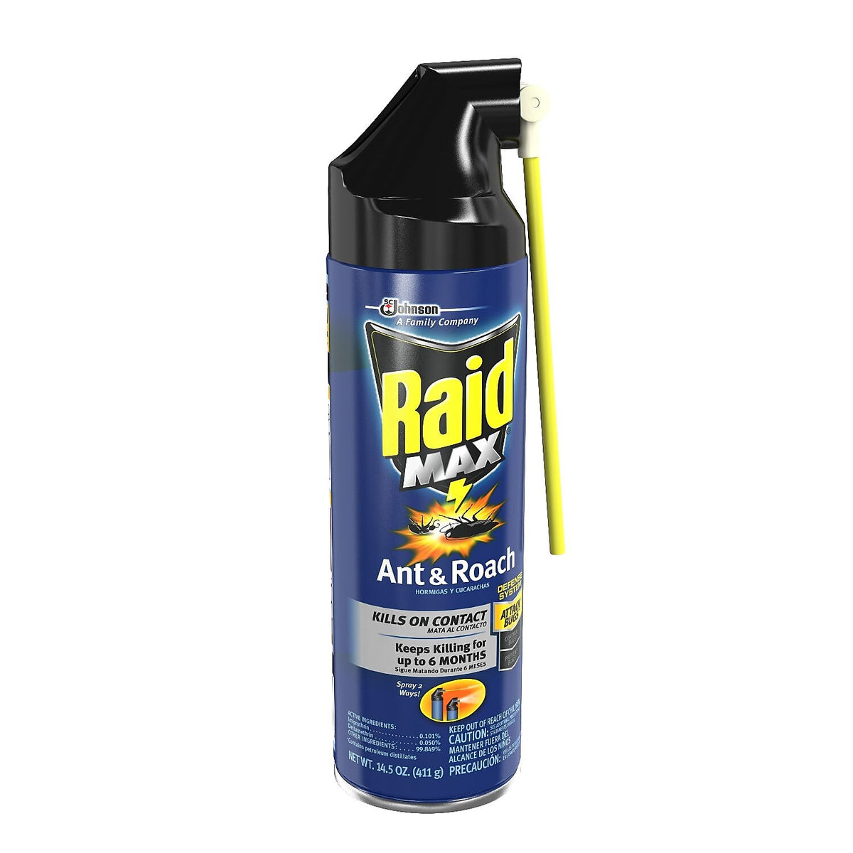 Raid Max Ant & Roach Killer, 14.5 oz.