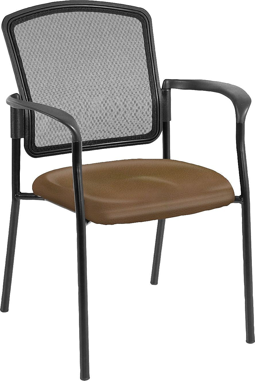 Raynor Eurotech Dakota Fabric Guest Chair, Canyon Mudslide, 2/Carton