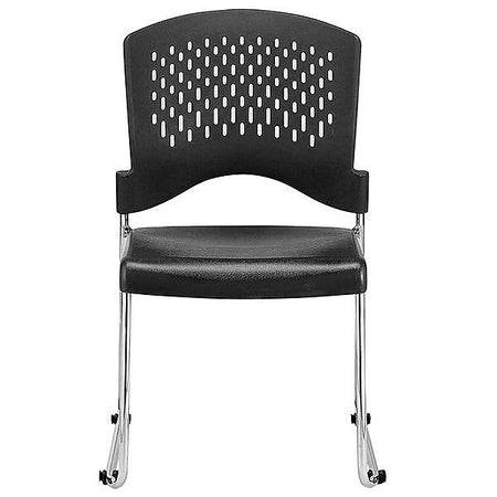 Raynor Eurotech S4000 Plastic Aire Stackable Chair, Black, 4/Carton