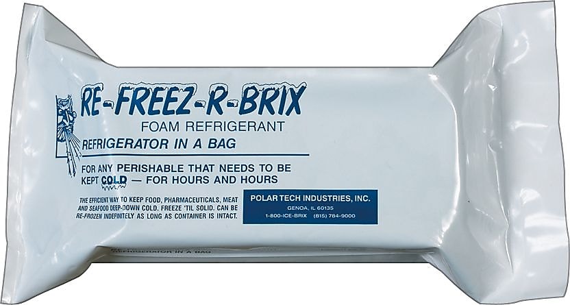 Re-Freez-R-Brix Cold Pack, 15 oz., 4.5" x 4", 12/Carton