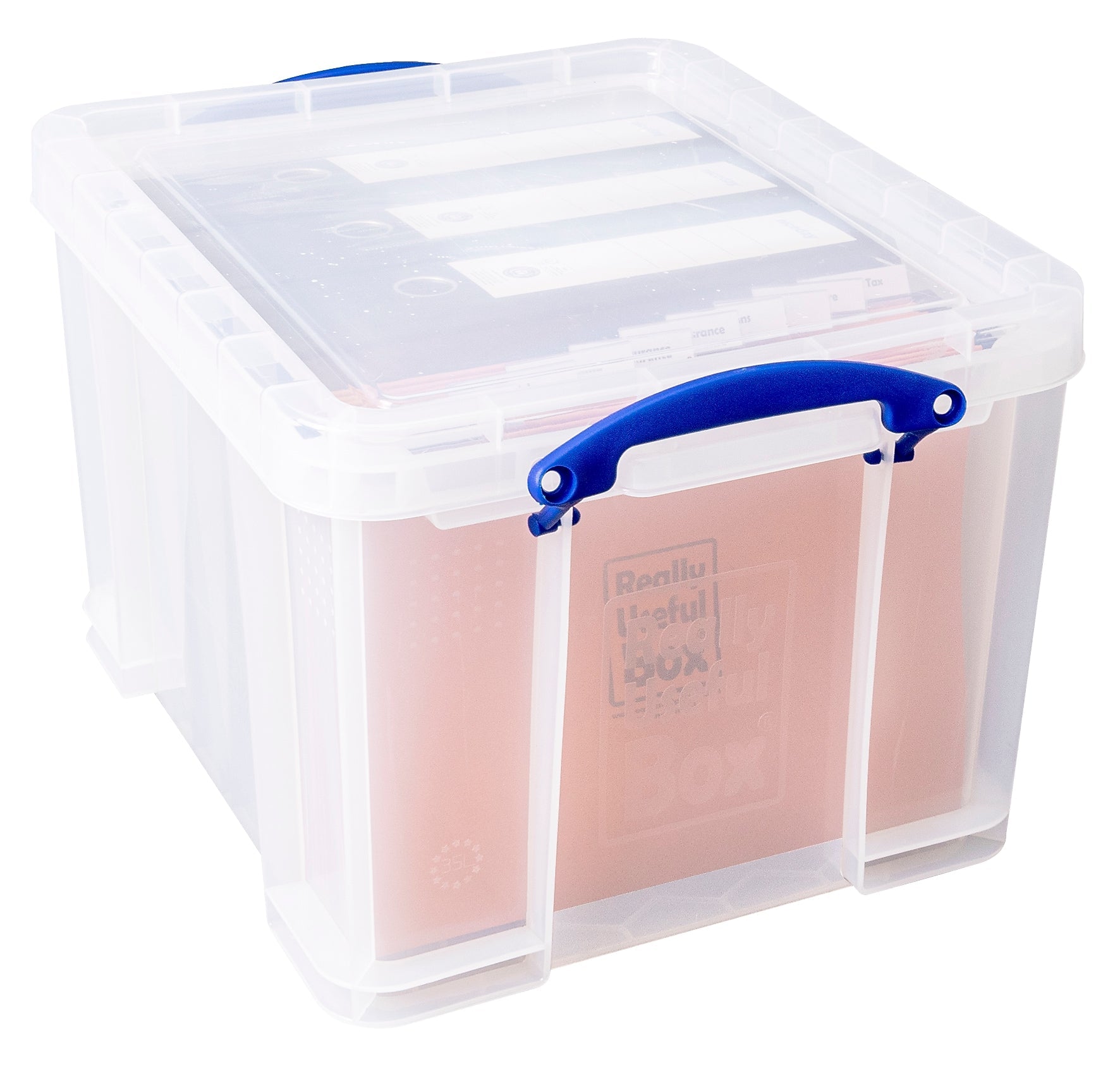 Really Useful Locking File Box, Letter/Legal Size, Clear