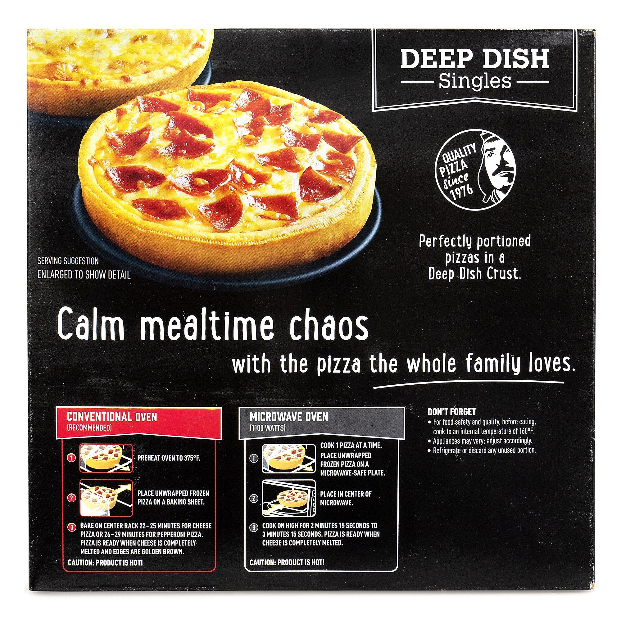 Red Baron Deep Dish Pizza Singles Variety Pack, 12/Pack