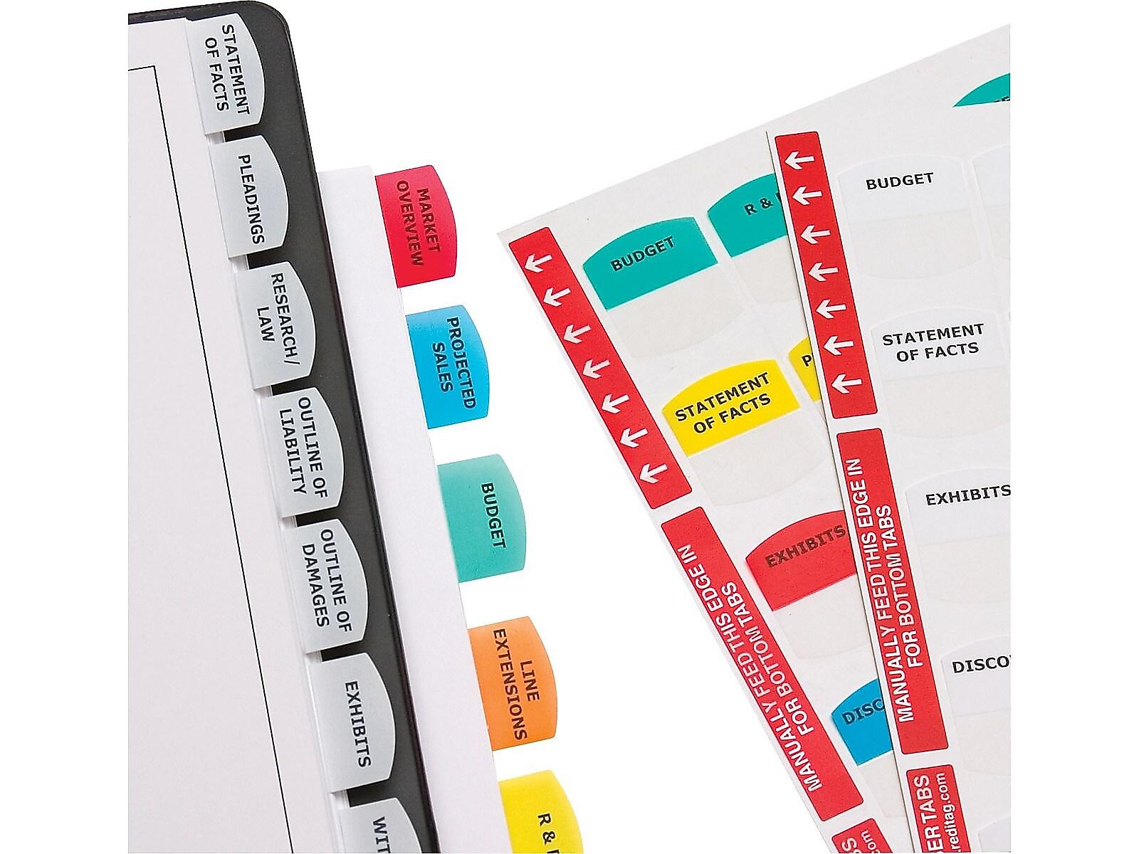 Redi-Tag Laser Tabs, Assorted Colors, 1.13