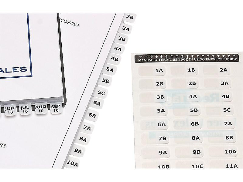 Redi-Tag Laser Tabs, White, 0.44
