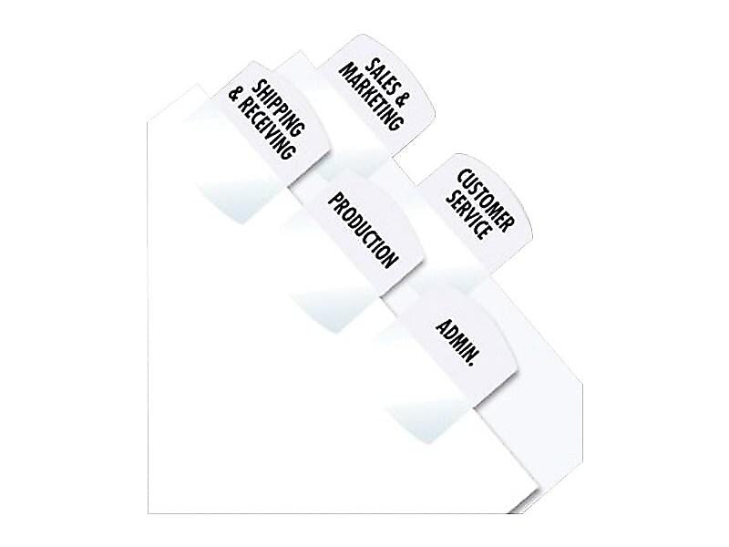 Redi-Tag Laser Tabs, White, 1.13