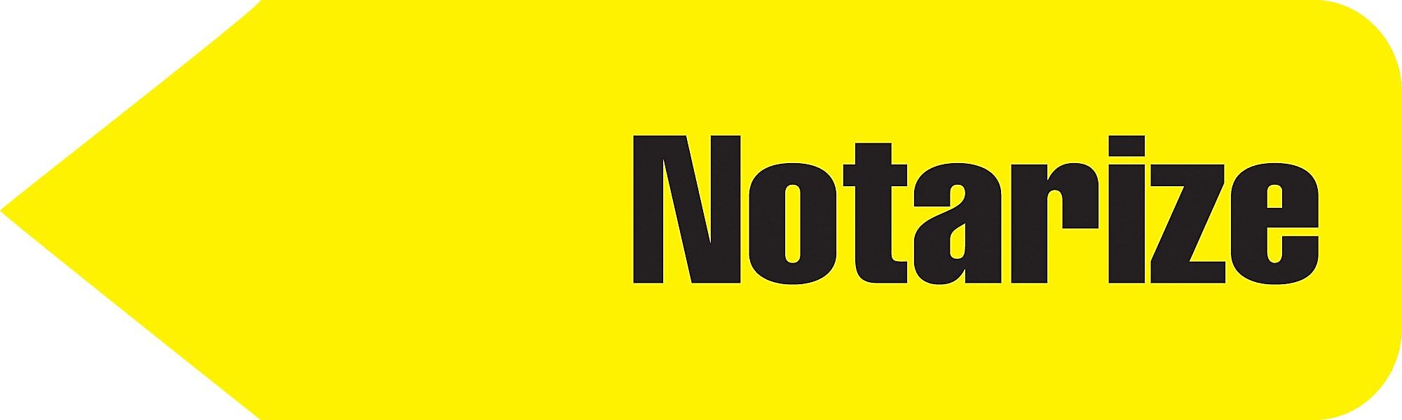 Redi-Tag 'Notarize' Flags with Dispenser, Yellow, 120/Pack