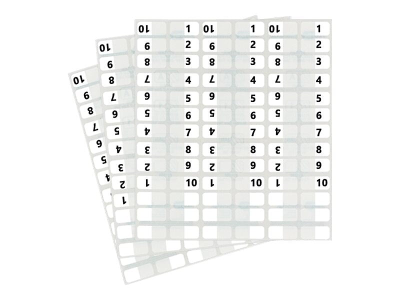 Redi-Tag® Numerical Tabs, White, 1