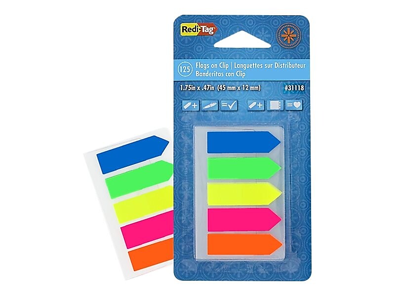 Redi-Tag Page Flags, Assorted Colors, 0.47