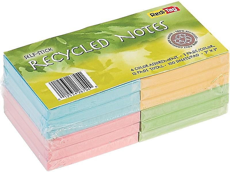 Redi-Tag Recycled Notes, 3