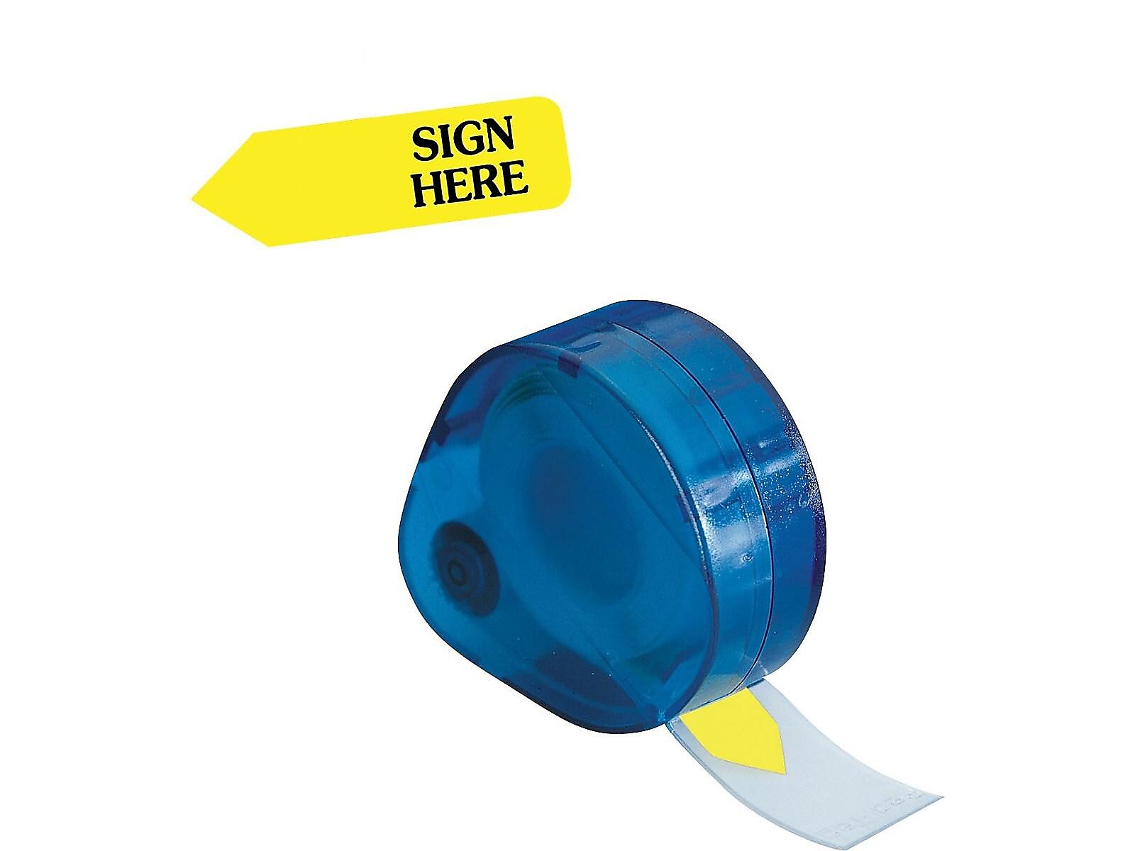 Redi-Tag Sign Here Flags, Yellow, 1.88