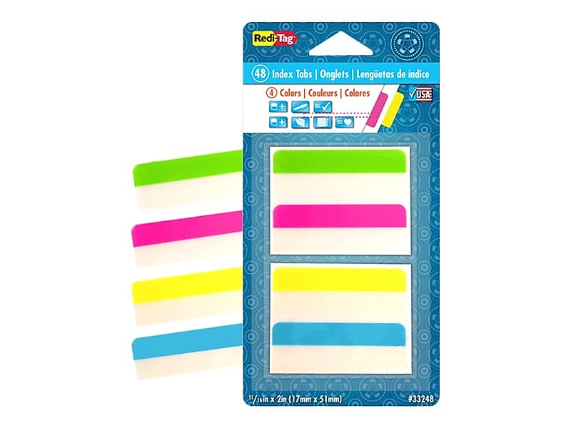 Redi-Tag Tabs, Assorted Colors, 2