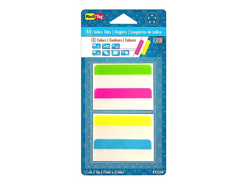 Redi-Tag Tabs, Assorted Colors, 2