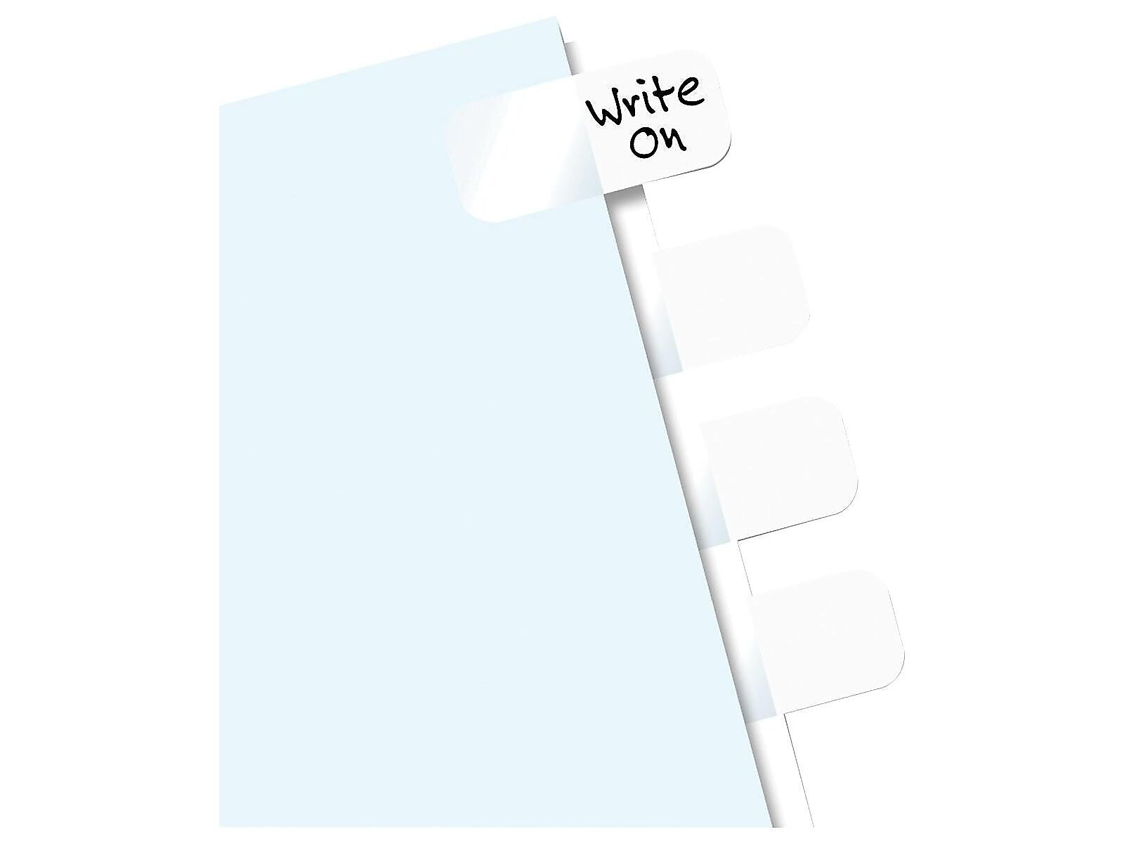 Redi-Tag Tabs, White, 0.44